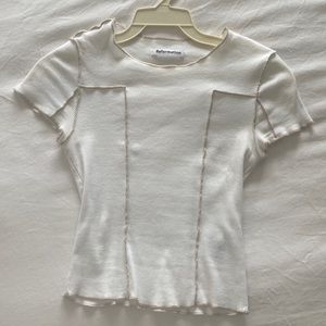 White crop tshirt from Reformation